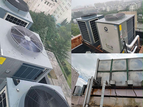 上海大学空气源热泵主机更换