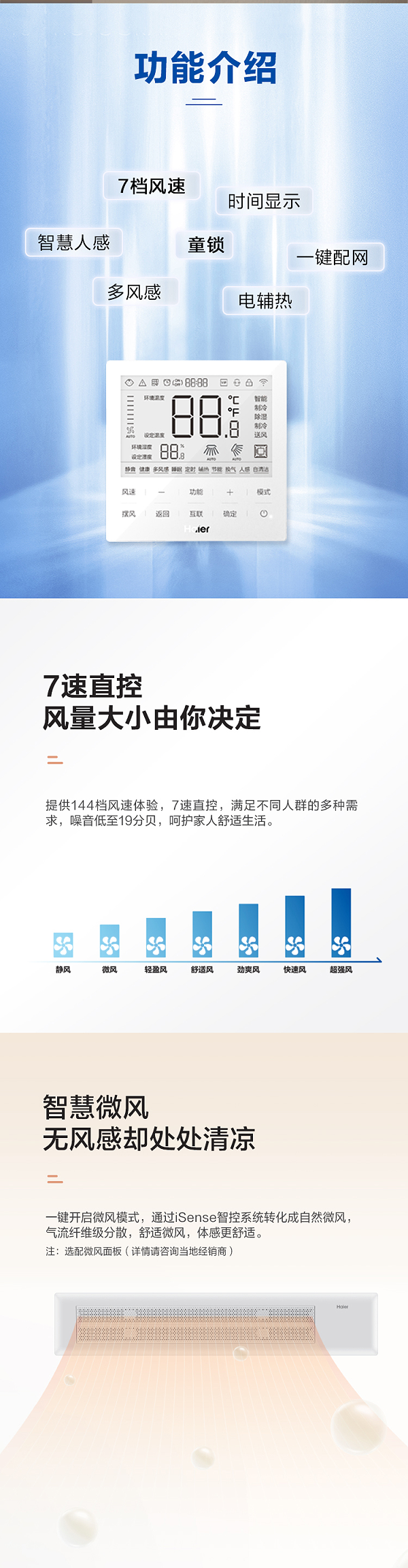 海尔中央空调线控器8