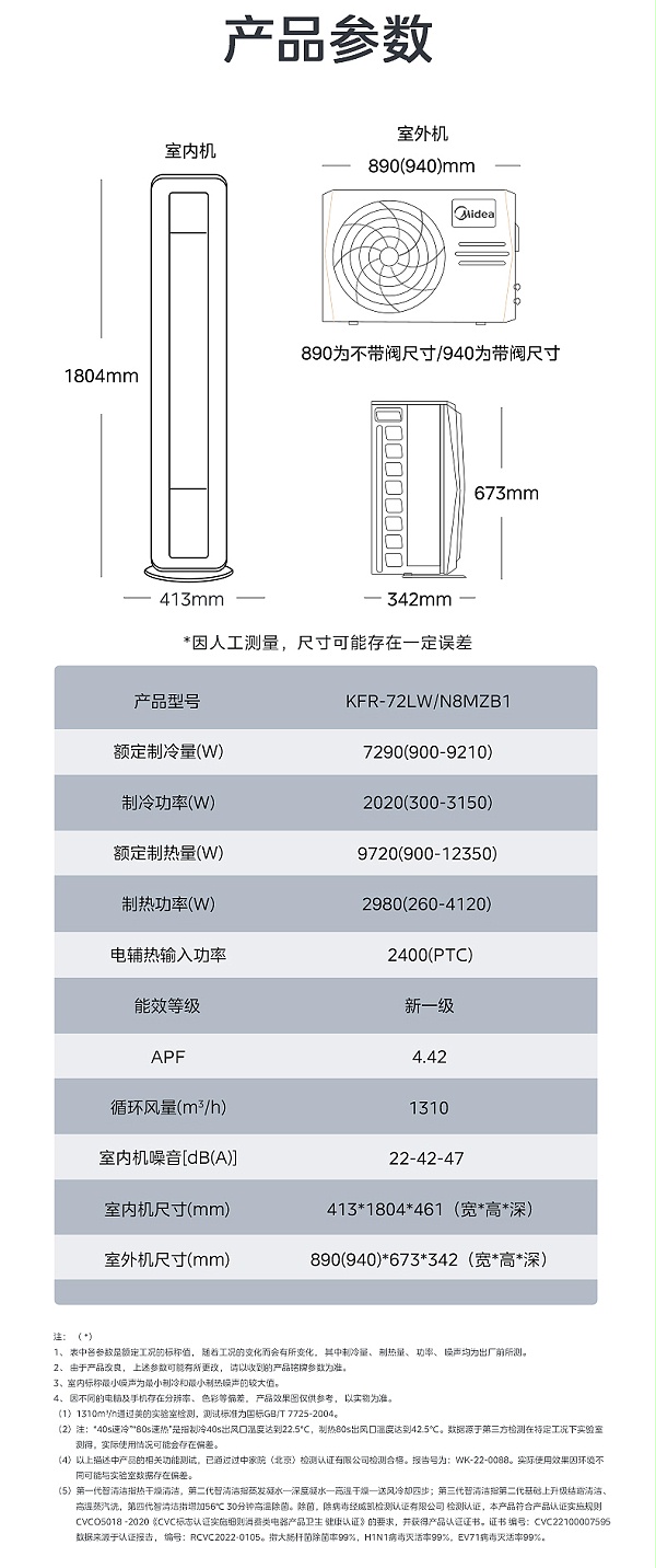 美的立式3匹12