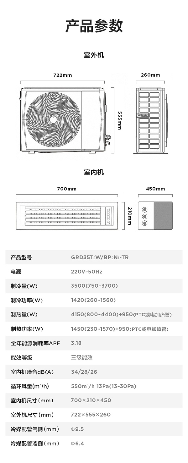 美的风管机12